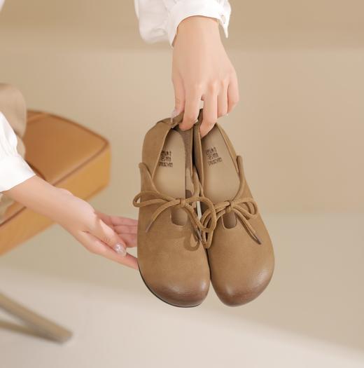 西村名物2024年秋季新款舒适平底轻便乐福鞋深口单鞋X24CM37871 商品图1