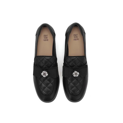 西村名物2024年秋季新款舒适平底轻便乐福鞋深口单鞋X24CM37741 商品图3