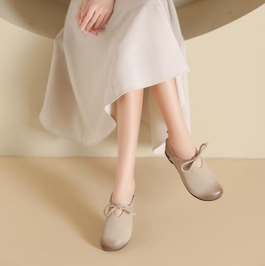 西村名物2024年秋季新款舒适平底轻便乐福鞋深口单鞋X24CM37871 商品图5