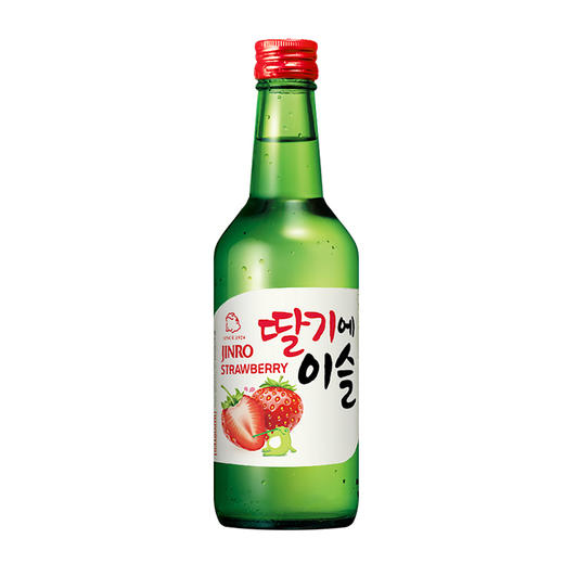韩国真露烧酒草莓味360ml/瓶利口低度酒竹炭酒非清酒 商品图2