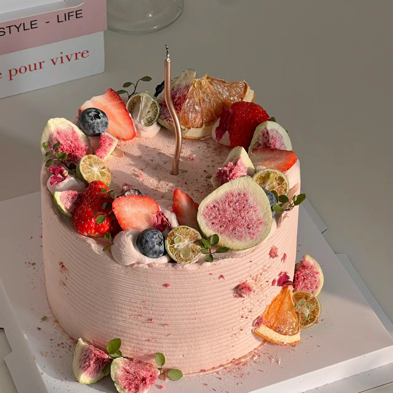 【日落晚霞】生日蛋糕/水果蛋糕