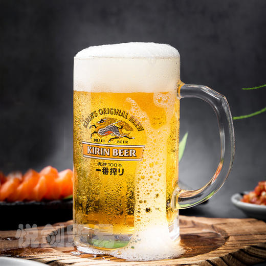 麒麟100%全麦芽一番榨啤酒600ML/瓶4.5度精酿全麦芽黄啤 商品图1