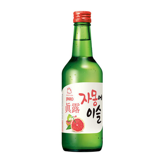 韩国真露烧酒西柚味360ml/瓶利口低度酒竹炭酒非清酒 商品图1