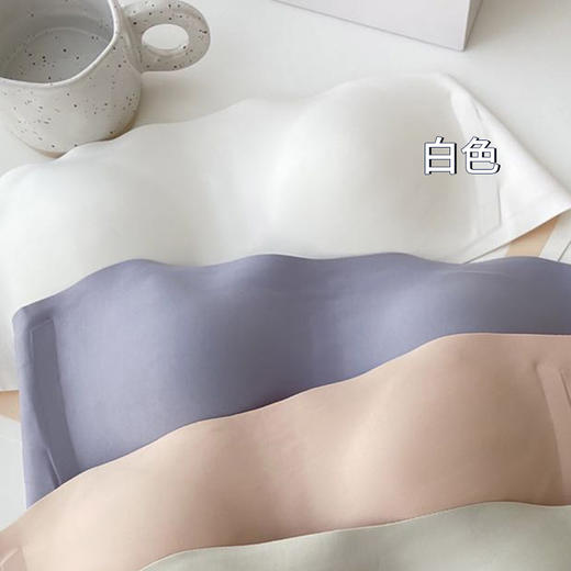 【与性感只差一扣，随意蹦跶不会掉】原版无肩带内衣女聚拢防滑小胸显大，3D软托起超聚拢超性感，收副乳一片式抹胸裹胸夏季薄款H242050358 商品图3