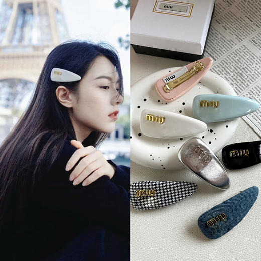 7折  无 缪家 甜美可爱三角发夹 7色 CU1211 商品图0