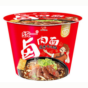 统一卤香红烧牛肉面方便面泡面桶装115g