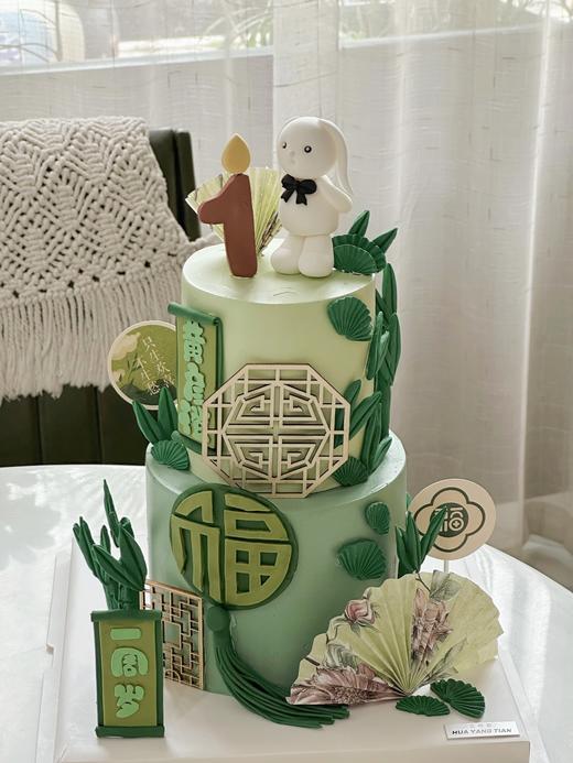 周岁礼 家有福星 · 奶油霜翻糖装饰蛋糕 商品图2