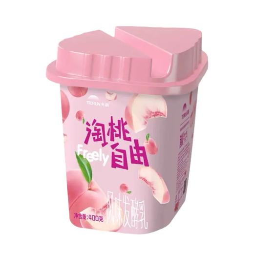 天润果肉酸奶淘桃自由大果粒酸奶香甜美味 400g/罐 新疆直发 商品图3