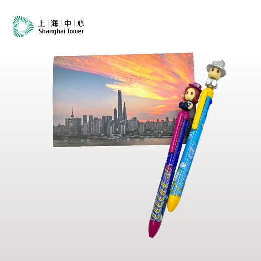 【632推荐】四色圆珠笔—上海中心摇头公仔女款/男款-文创 商品图3