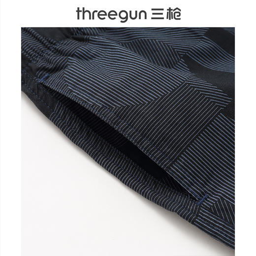 Threegun三枪 【机织布】男士印花沙滩裤家居短裤-50129B011 商品图5
