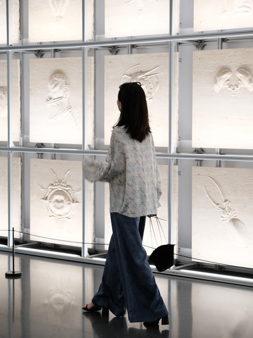  瑕疵|STJINGx凯喜雅x故宫|千里江山玥升阔腿裤-青雀头黛[特价品] 商品图1