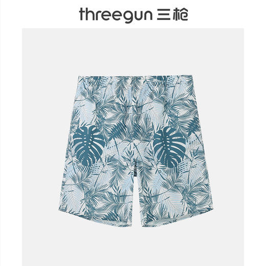 Threegun三枪 【机织布】男士印花沙滩裤家居短裤-50129B011 商品图2