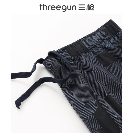 Threegun三枪 【机织布】男士印花沙滩裤家居短裤-50129B011 商品图4