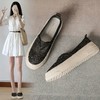 ZHR则则厚底渔夫鞋女2024夏季新款网纱透气女鞋一脚蹬软底单鞋女 商品缩略图0