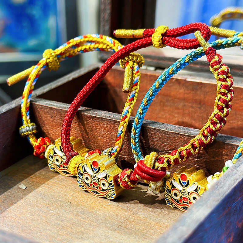 深山集市泥哨手链手工编织国潮时尚饰品