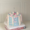 加高款蓝粉芭蕾风生日蛋糕( 百分百进口动物奶油） 商品缩略图0