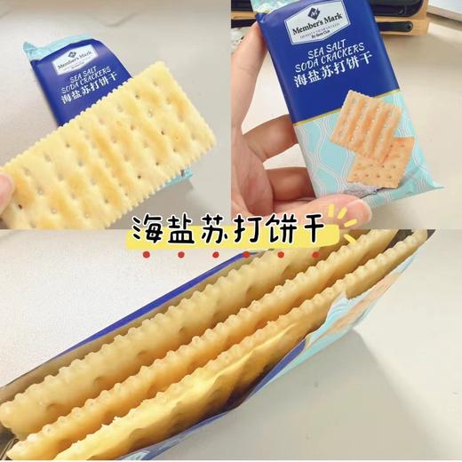 减脂期间的神 山姆海盐苏打饼干独立包装咸味无糖孕妇健身休闲零食1小袋 商品图3