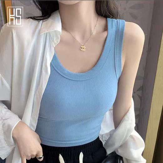 【定金预售】KS内搭背心 螺纹宽包边 舒适透气 商品图3