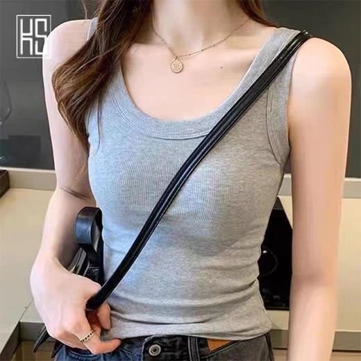 【定金预售】KS内搭背心 螺纹宽包边 舒适透气 商品图2