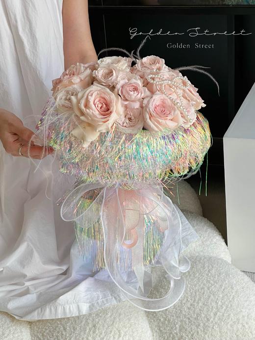 七夕情人节鲜花花束包花纸水母幻彩膜防水 商品图2