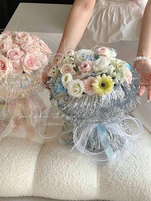 七夕情人节鲜花花束包花纸水母幻彩膜防水 商品图4