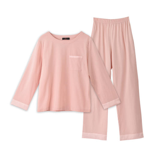 纯棉长袖薄款家居服上衣女士简约舒适睡衣春夏秋套头家居服套装JJT9737 商品图5