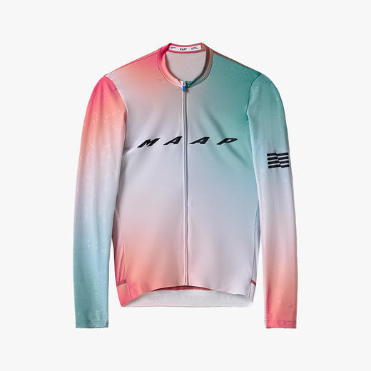 MAAP 男士 Blurred Out Pro Hex LS Jersey 翠岚色 长袖骑行服 商品图1