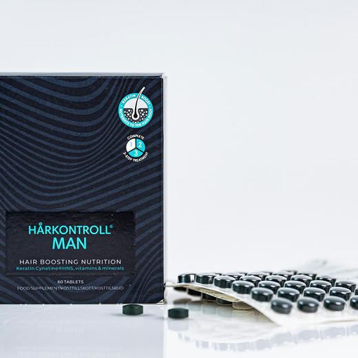 【航免仓】特洛尔男士头发营养片60片/盒 商品图1