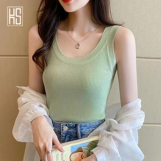 【定金预售】KS内搭背心 螺纹宽包边 舒适透气 商品图1