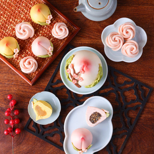 桃禧连连 花式祝寿寿桃 商品图4