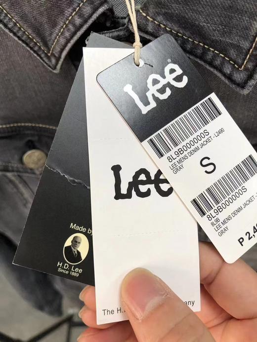 清仓库不退换 抓紧来捡漏儿，LEE带弹力灰色牛仔外套..男女同款... 商品图5