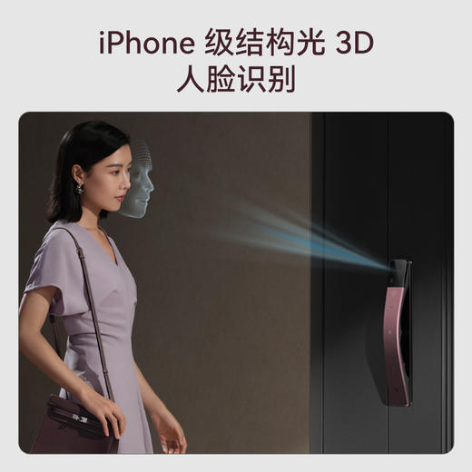 鹿客 S6Ultra掌静脉人脸指静脉 天地双摄智能锁苹果首席设计师的科技极简美学作品 一触即开，哨兵安防，老少皆可用，超长续航，防宠物开 商品图4