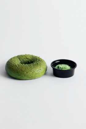抹茶酥粒贝果