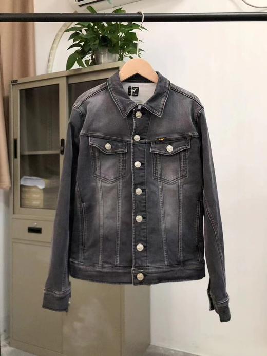 清仓库不退换 抓紧来捡漏儿，LEE带弹力灰色牛仔外套..男女同款... 商品图1