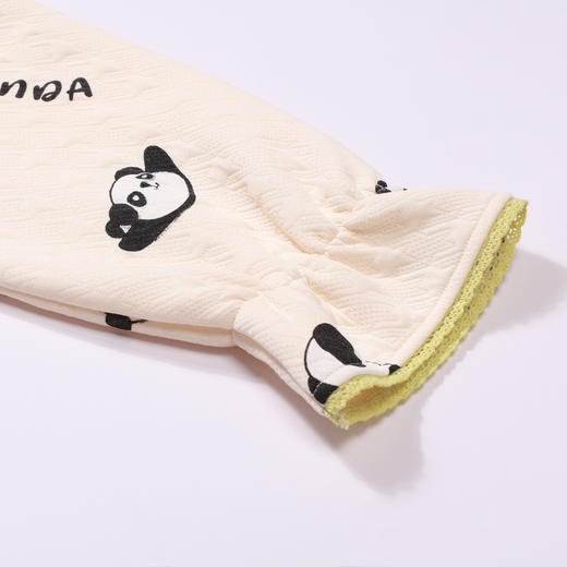 都市丽人睡衣快乐妈咪长袖家居服夹层厚女士半边绒套装LHT1R9 商品图5