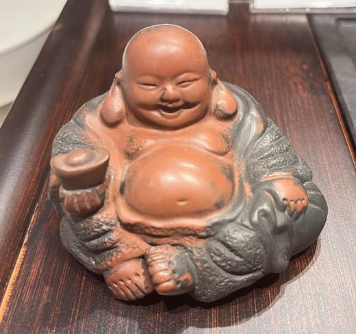 一物堂坭兴陶线雕主人杯品茗杯功夫茶杯风景白鹤梅心若兰般若波罗蜜多心经杯（约80ml）茶宠吉旺（红） 商品图6