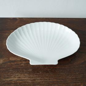  【苏州】日本White Elegent扇贝型陶瓷大餐盘