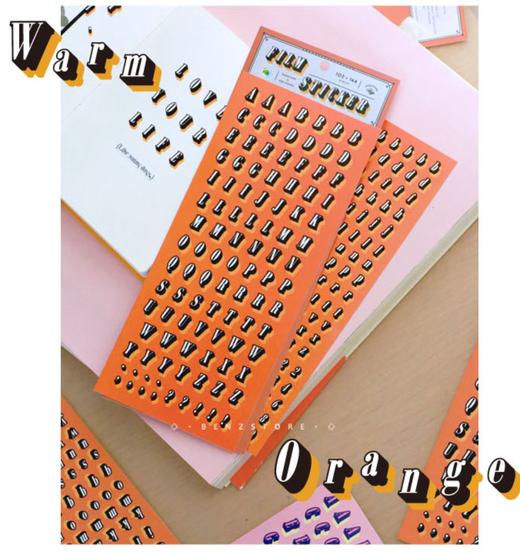 本子事多防水冰淇淋字体装饰贴纸 商品图1