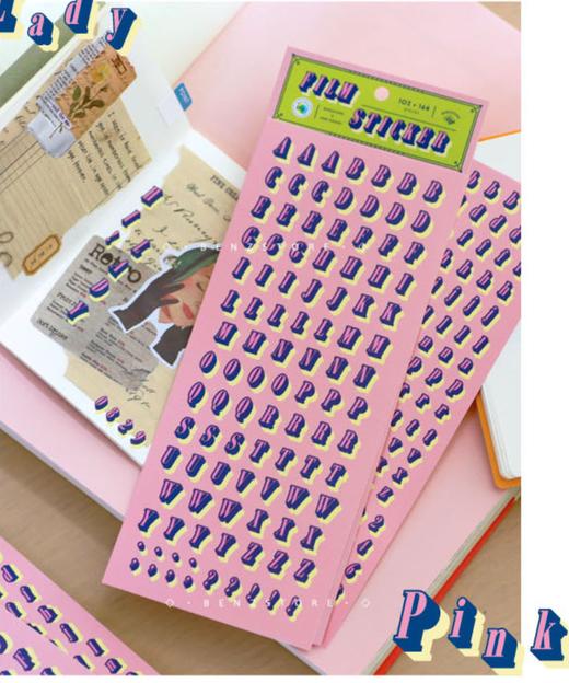 本子事多防水冰淇淋字体装饰贴纸 商品图2