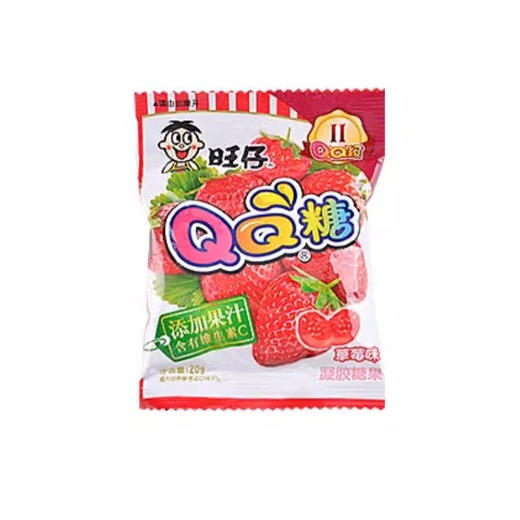 旺仔QQ糖草莓味添加果汁20g 商品图0