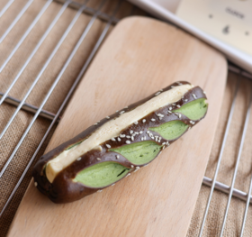 抹茶红豆乳酪碱水棒