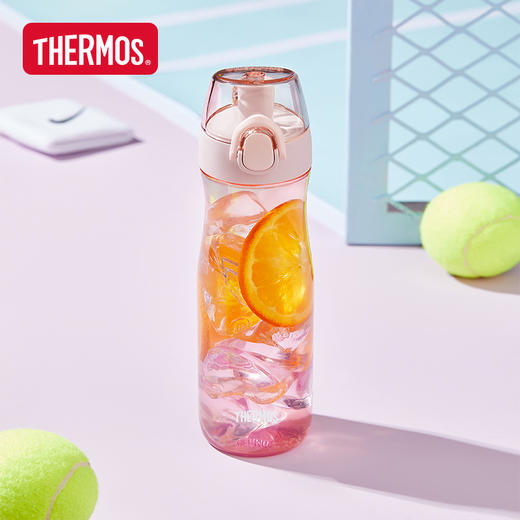 膳魔师Tritan塑料运动水杯夏天外出便携小蛮腰刻度直饮杯530ml-YHD 商品图4