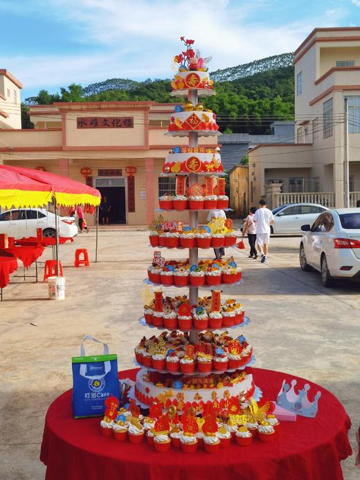 【5-9层祝寿蛋糕】可订制换款式鲜果奶油蛋糕【拍前请联系客服预约时间】 商品图1