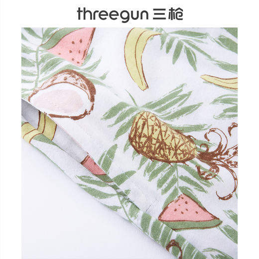 Threegun三枪 【舒肤棉】圆领短袖中裤女士家居套家居服-81708D911 商品图5
