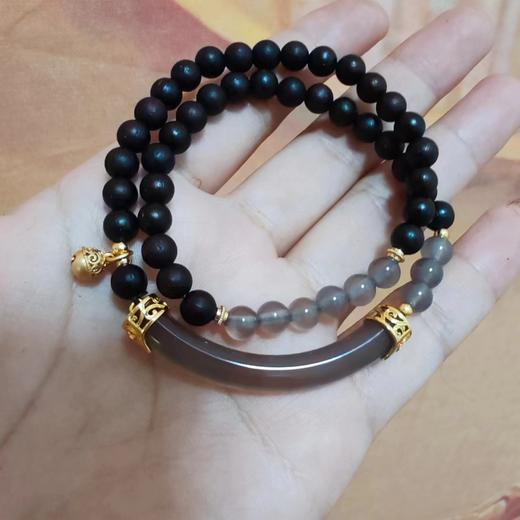 半城烟雨 新中式半镯手串 商品图1