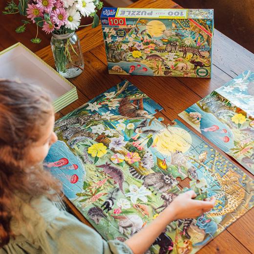 【小小拼图家】美国eeBoo儿童拼图2岁+  48片100片  锻炼手眼协调能力  提高想象力 商品图6