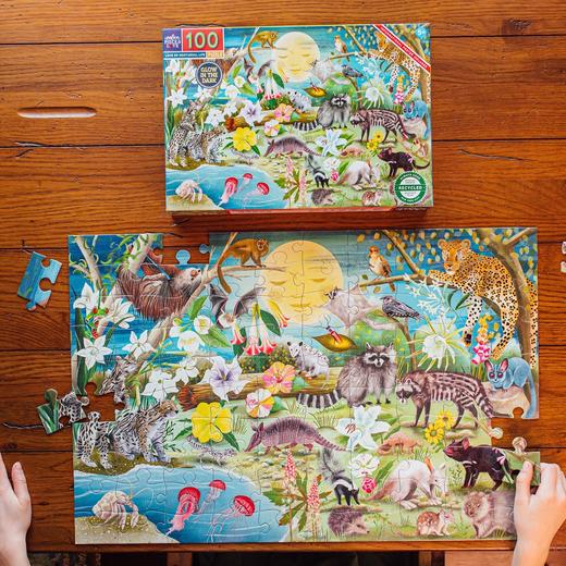 【小小拼图家】美国eeBoo儿童拼图2岁+  48片100片  锻炼手眼协调能力  提高想象力 商品图5