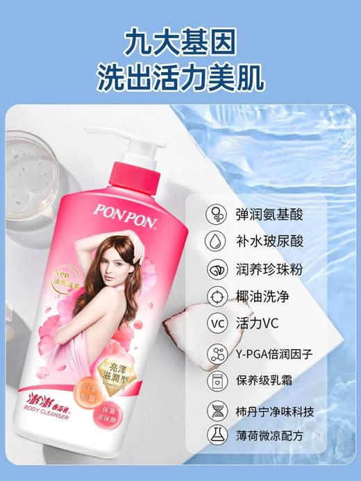 NICE澎澎沐浴露女香体持久留香香水沐浴液祛痘后背除螨 商品图2