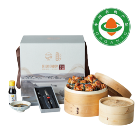 【预售】阳澄湖有机大闸蟹人气组合(礼品卡)(3.5两公蟹4只、2.5两母蟹4只)