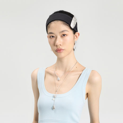 [福利价]lost in echo2024秋季新款膨胀枕头小众银色吊坠项链锁骨链女饰品 商品图2